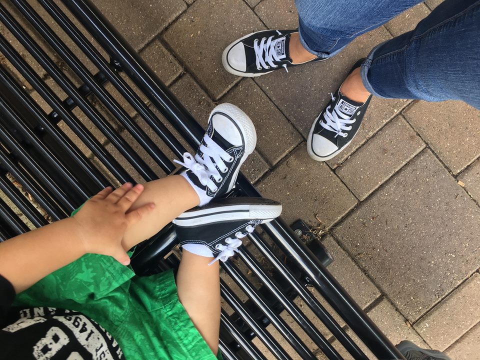 matching converse for mom and daughter