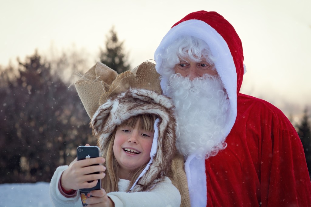 selfies with santa
