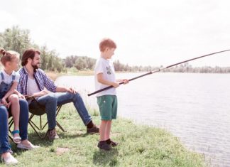fishing with kids